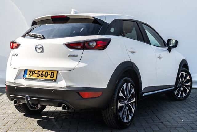 Mazda CX-3 2.0 122 PK SkyActiv-G 120 GT-M | Zwart Leer | 2 e Eign | Automaat | Ned Auto | 29DKM | Trekhaak | Hoge zit / Instap | Clima | Navi | Leer | Camera | Pdc | 18 Inch Lmv |
