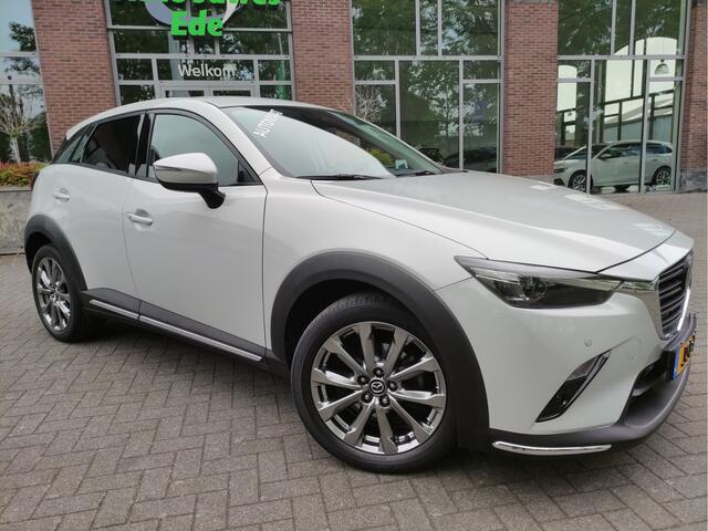 Mazda CX-3 2.0 SkyActiv-G 150 GT-M 4WD Leder - Head-Up display - Stoelverwarming - Achteruitrijcamera - P.sensoren V+A - 18Inch LMV