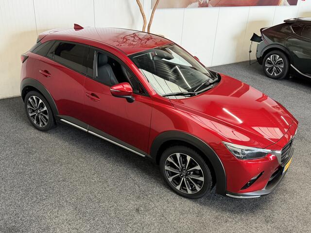 Mazda CX-3 2.0 SKYACTIVE-G 120 SKYLEASE AUTOMAAT NAVIGATIE ADAPTIVE CRUISE CONTROL HEAD-UP DISPLAY KEYLESS GO RIJSTROOKSENSOREN DODEHOEKSENSOREN ACHTERUITRIJCAMERA AFN. TREKHAAK ZEER MOOI !!