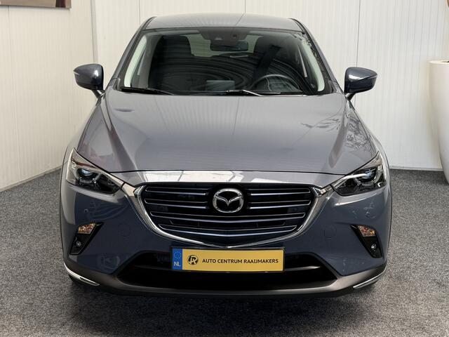 Mazda CX-3 2.0 SKYACTIV-G 121 LUXURY NAVIGATIE CRUISE CONTROL HEAD-UP DISPLAY KEYLESS GO RIJSTROOKSENSSOREN DODEHOEKSENSOREN ACHTERUITRIJCAMERA ZEER MOOI !!