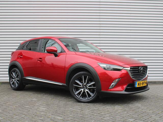 Mazda CX-3 2.0 SkyActiv-G 120 GT-M | Stuur-/stoelverwarming | Leer | Dodehoek detectie | Camera | Bose | HUD | LED | 18" LM | Cruise adapt. | Navi | Clima |