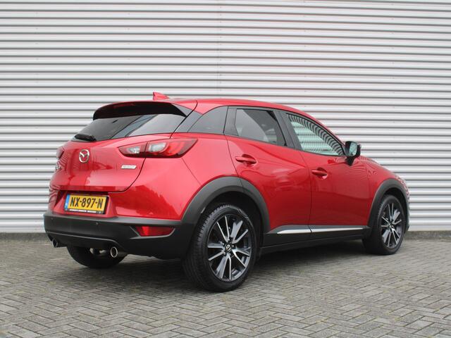 Mazda CX-3 2.0 SkyActiv-G 120 GT-M | Stuur-/stoelverwarming | Leer | Dodehoek detectie | Camera | Bose | HUD | LED | 18" LM | Cruise adapt. | Navi | Clima |