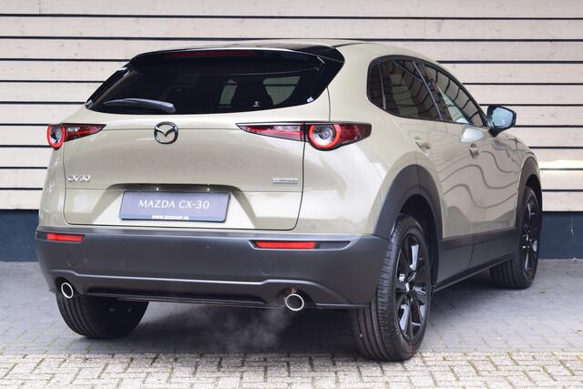 Mazda CX-30 2.5 e-SkyActiv-G M Hybrid Nagisa 140PK Automaat - Black Edition - Nu met ¤ 3.000,- Voorraad Korting