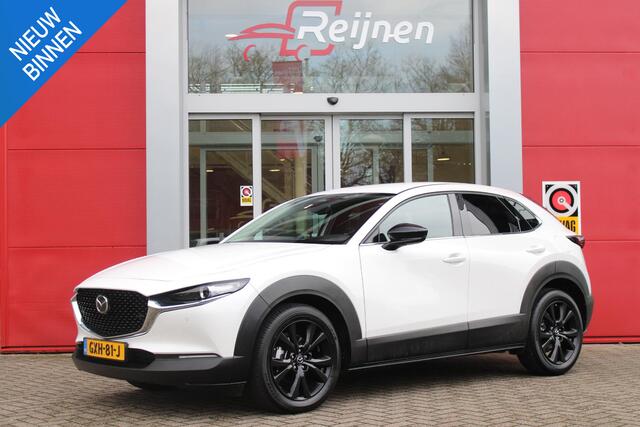 Mazda CX-30 2.0 e-SkyActiv-G M 150PK AUTOMAAT Hybrid HOMURA | HEAD UP DISPLAY | NAVIGATIE | ELEKTRISCHE ACHTERKLEP | DODEHOEK DETECTIE | APPLE CARPLAY/ANDROID AUTO | STOEL VERWARMING | ADAPTIVE CRUISE CONTROL | CLIMATE CONTROL | LICHTMETALEN VELGEN BLACK | GETINTE RU