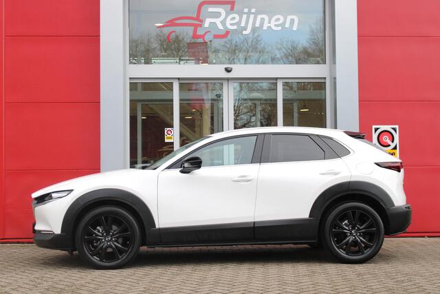 Mazda CX-30 2.0 e-SkyActiv-G M 150PK AUTOMAAT Hybrid HOMURA | HEAD UP DISPLAY | NAVIGATIE | ELEKTRISCHE ACHTERKLEP | DODEHOEK DETECTIE | APPLE CARPLAY/ANDROID AUTO | STOEL VERWARMING | ADAPTIVE CRUISE CONTROL | CLIMATE CONTROL | LICHTMETALEN VELGEN BLACK | GETINTE RU