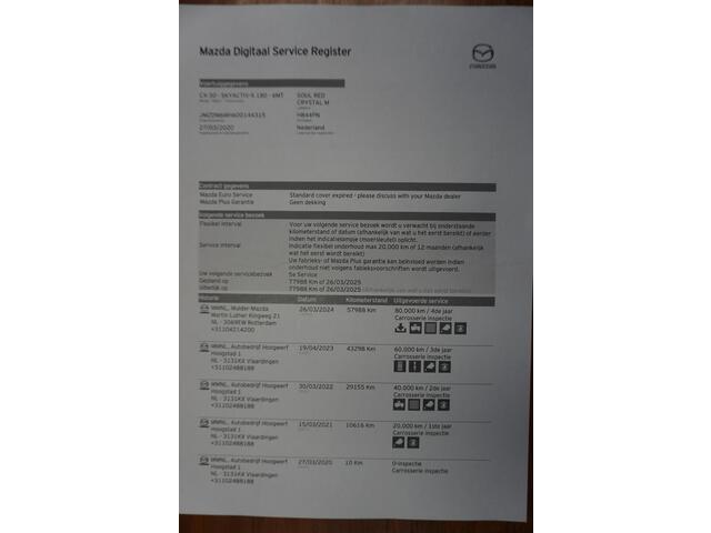 Mazda CX-30 2.0 e-SkyActiv-X M Hybrid 180PK Luxury/Leer/Bose/ Dealeronderhouden