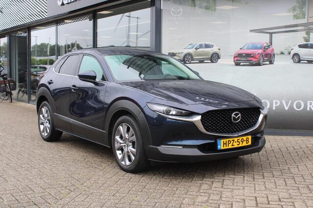 Mazda CX-30 2.0 e-SkyActiv-G 122 M Hybrid Luxury , Automaat, Trekhaak, Leder, Navi, Adap.Cruise, LMV 18 Inch, HUD, Stuur/Stoelverwarming