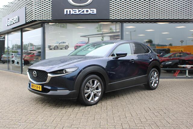 Mazda CX-30 2.0 e-SkyActiv-G 122 M Hybrid Luxury , Automaat, Trekhaak, Leder, Navi, Adap.Cruise, LMV 18 Inch, HUD, Stuur/Stoelverwarming