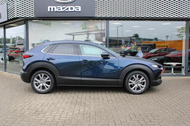 Mazda CX-30 2.0 e-SkyActiv-G 122 M Hybrid Luxury , Automaat, Trekhaak, Leder, Navi, Adap.Cruise, LMV 18 Inch, HUD, Stuur/Stoelverwarming