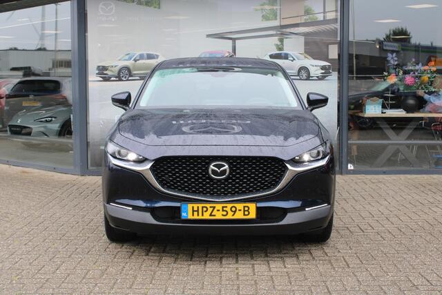 Mazda CX-30 2.0 e-SkyActiv-G 122 M Hybrid Luxury , Automaat, Trekhaak, Leder, Navi, Adap.Cruise, LMV 18 Inch, HUD, Stuur/Stoelverwarming