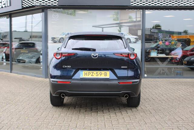 Mazda CX-30 2.0 e-SkyActiv-G 122 M Hybrid Luxury , Automaat, Trekhaak, Leder, Navi, Adap.Cruise, LMV 18 Inch, HUD, Stuur/Stoelverwarming