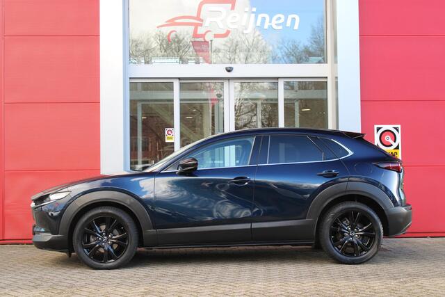 Mazda CX-30 2.0 e-SkyActiv-X MILD Hybrid 187PK HOMURA | DRAADLOOS APPLE CARPLAY/ANDROID AUTO | FULL LED KOPLAMPEN | DAB+ RADIO | CLIMATE CONTROL | STOEL VERWARMING | ADAPTIVE CRUISE CONTROL | LICHTMETALEN VELGEN BLACK | ALL SEASON BANDEN | DODEHOEK DETECTIE | ELEKTRI