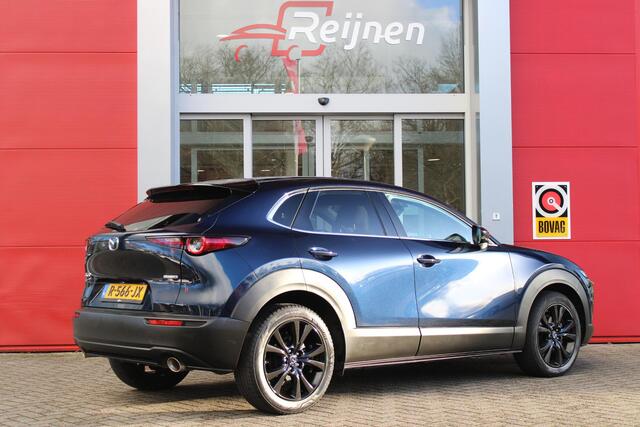 Mazda CX-30 2.0 e-SkyActiv-X MILD Hybrid 187PK HOMURA | DRAADLOOS APPLE CARPLAY/ANDROID AUTO | FULL LED KOPLAMPEN | DAB+ RADIO | CLIMATE CONTROL | STOEL VERWARMING | ADAPTIVE CRUISE CONTROL | LICHTMETALEN VELGEN BLACK | ALL SEASON BANDEN | DODEHOEK DETECTIE | ELEKTRI