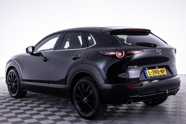 Mazda CX-30 2.0 e-SkyActiv-X M Hybrid Comfort AUTOMAAT | TREKHAAK | 18"VELGEN BLACK GLOSS | APPLE CARPLAY | A.CAMERA | HEAD UP DISPLAY | NAVIGATIE | NED. AUTO | DEALER ONDERHOUDEN |