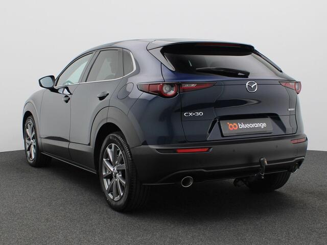 Mazda CX-30 2.0 e-SkyActiv-X M Hybrid Homura 186PK Aut. Head-up display, Trekhaak, Dodehoek detectie, Keyless, Elektr. Achterklep, Stoelverwarming, Trekhaak, 18" LM Velgen, Adaptieve Cruise Control, Camera