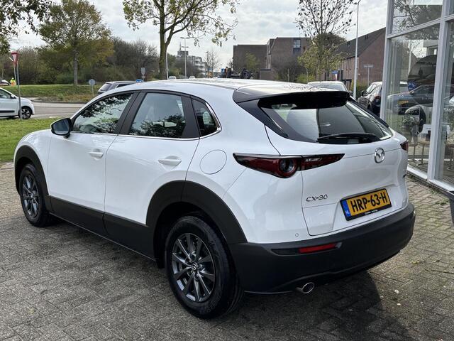 Mazda CX-30 2.5 e-SkyActiv-G M Hybrid Prime-line Navigatie, Apple Carplay / Android Auto, A.Rij-Camera, Cruise Controle Add, Airco, Middenarmsteun, Lichtmetaal.