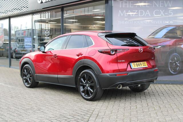 Mazda CX-30 2.0 e-SkyActiv-X M Hybrid Homura , Clima, LMV 18 Inch, Stoelverwarming, Navi, Apple Carplay, HUD, PDC, Camera, Elektrische klep, Adap. Cruise, Stoffen bekleding
