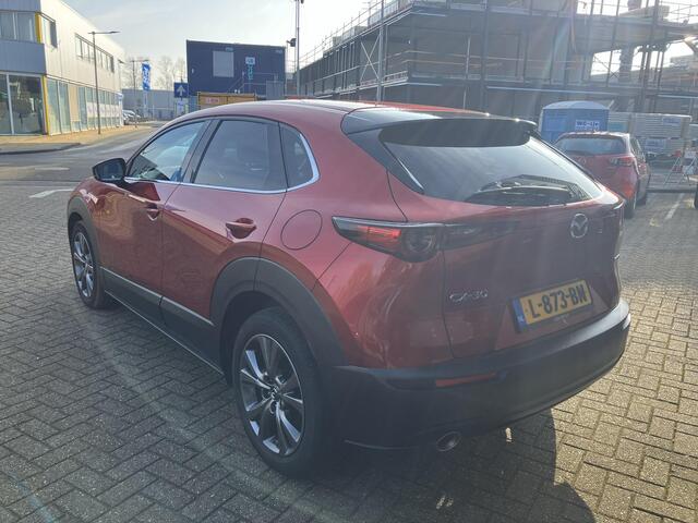 Mazda CX-30 2.0 e-SkyActiv-X M Hybrid Luxury Automaat, Trekhaak, i-Activesense Pack, schuif-/kanteldak, Leder, Adap.Cruise, Navi, Clima, Bose, 360 Camera, Stoel/Stuurverwarming, Apple Carplay, Android Auto, PDC, LKA, HUD