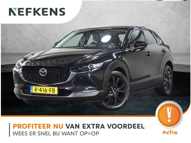 Mazda CX-30 186pk M Hybrid Sportive | BLACKEDITION! | AppleCarplay/AndroidAuto | Armsteun | Camera | StuurVerwarming | Adaptieve Cruise Control | Climate Control | Navigatie | Dodehoekdetectie | AUTOMAAT | Elektrische Achterklep |
