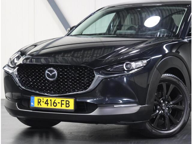 Mazda CX-30 186pk M Hybrid Sportive | BLACKEDITION! | AppleCarplay/AndroidAuto | Armsteun | Camera | StuurVerwarming | Adaptieve Cruise Control | Climate Control | Navigatie | Dodehoekdetectie | AUTOMAAT | Elektrische Achterklep |