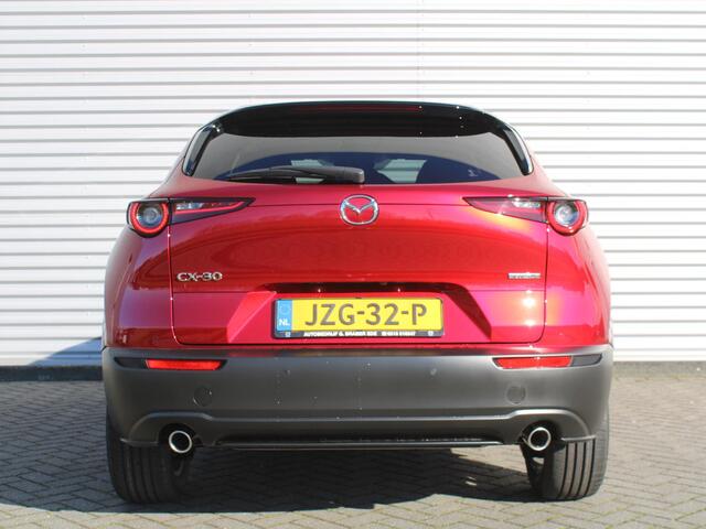 Mazda CX-30 2.5 e-SkyActiv-G M Hybrid Exc-l Bns Edition | Stuur-/stoelverwarming | 360 Camera | HUD | 18" LM | Dodehoek detectie | Cruise adapt. | LED |