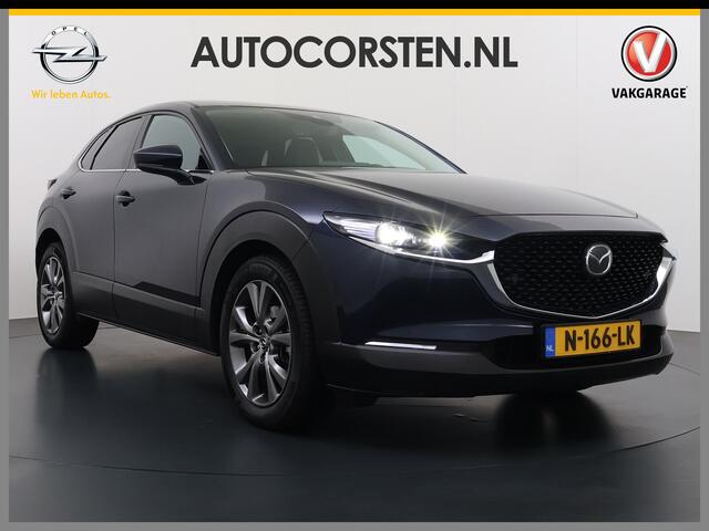 Mazda CX-30 2.0I 187PK Automaat e-Hybrid Luxury Leder Bose®-Audio Adap.Cruise Apple Carplay/Android Auto Navi Ecc Camera Head-Up Display SkyActiv-X Pdc Elek.Stoel Stoel+Stuurverwarming Elek.Achterklep Dodehoek detector Rijstrooksensor 1e Eigenaar Origineel Nederlands