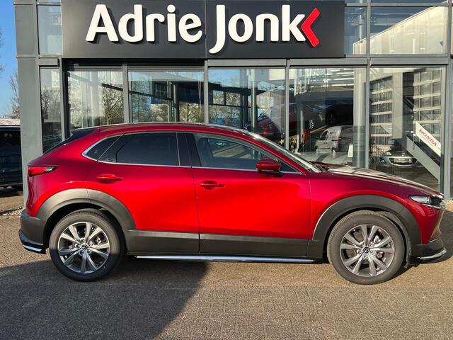 Mazda CX-30 2.0 e-SkyActiv-X M Hybrid Luxury AUTOMAAT | AERO PACK | Bose AUDIO | LEDER | 360gr CAMERA | LEDER | RVS DORPELS | 1e EIGENAAR | NED.AUTO | DEALER ONDERHOUDEN |