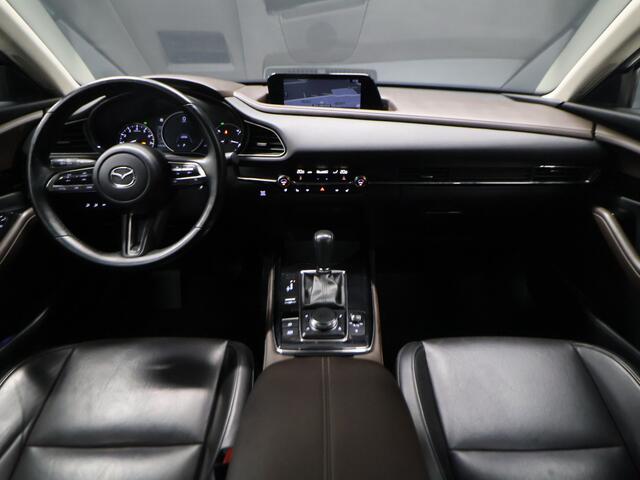 Mazda CX-30 2.0 e-SkyActiv-X M Hybrid Comfort [TREKHAAK AFNEEMBAAR, MEMORY SEATS, BOSE SOUND, HEAD-UP, STUURVERWARMING, CAMERA, ADAPTIVE CRUISE, VOL LEDER, STOELVERWARMING, BLUETOOTH, CLIMATE, NIEUWSTAAT]