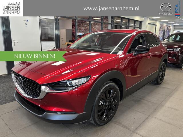 Mazda CX-30 2.5 e-SkyActiv-G 140 M Hybrid Homura , Demovoordeel ¤ 5.889,-, Automaat, Navi, Adap.Cruise, Clima, Apple Carplay, Camera, PDC, HUD, Stoelverwarming, 18" LMV
