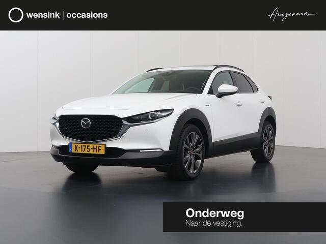 Mazda CX-30 2.0 e-SkyActiv-X M Hybrid100th Anniversary Ed. | Schuif/Kanteldak | Lederen Interieur | Navigatie | 360 Camera | DAB | Stoel/Stuurverwarming | Adaptieve Cruise Control | Ele.verstelbare stoel + geheugen | Bose Audio |