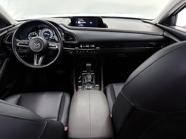 Mazda CX-30 2.0 e-SkyActiv-X M Hybrid Luxury | Panoramadak | Leder | Navigatie | 360° Camera | DAB | Stoel/Stuurverwarming | Elek. Stoelen met Geheugen | Bose | Elek. Achterklep |