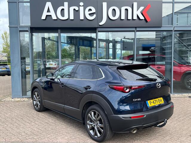 Mazda CX-30 2.0 e-SkyActiv-X M Hybrid Luxury | TREKHAAK | 1E EIG | NED AUTO | LEER | APPLE + ANDROID AUTO | STOEL + STUURVERWARMING | 18INCH |