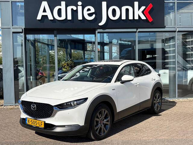 Mazda CX-30 2.0 e-SkyActiv-X M Hybrid100th Anniversary Ed. | TREKHAAK | APPLE-CARPLAY | LEDER | 18 INCH | 360 CAMERA | DODEHOEK DETECTIE | SCHUIF/KANTELDAK | ADAPTIEF CRUISE CONTROL |