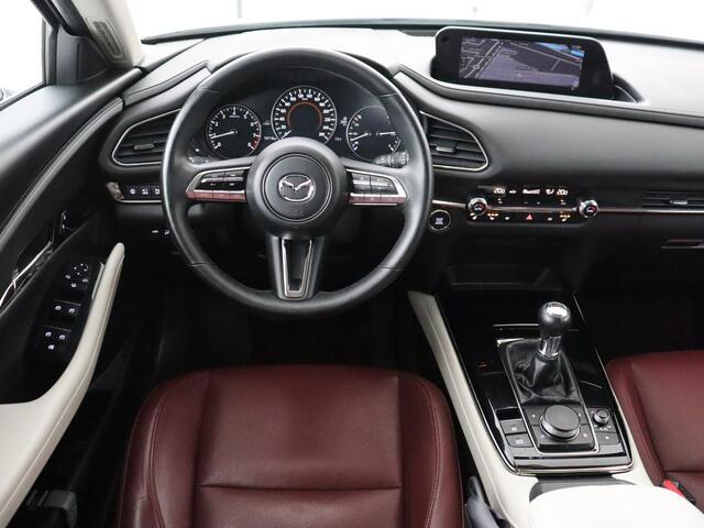 Mazda CX-30 2.0 e-SkyActiv-X M Hybrid 100th Anniversary Edition | Schuifdak | Leder | Trekhaak | 360 Camera | Stoelverwarming | Carplay | Adaptive cruise | Keyless | Head-Up | Bose Sound | Full LED
