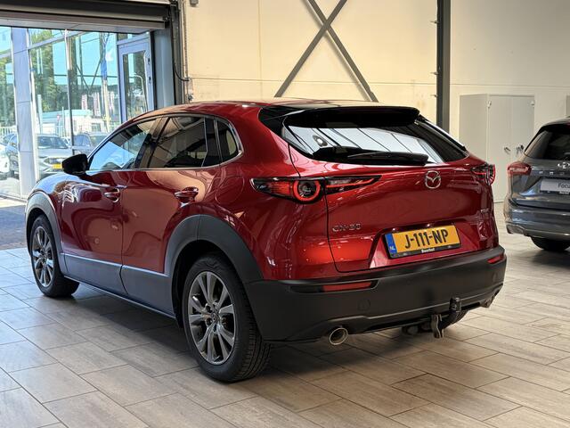 Mazda CX-30 2.0 e-SkyActiv-X M 180 pk Hybrid Luxury | Trekhaak | Camera | Leer | El. verst. stoel + geh. | Bose | Adapt. cruise | stoel+stuurverw.