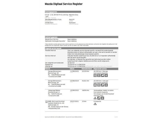 Mazda CX-30 E-SKYACTIV G 150PK AUT