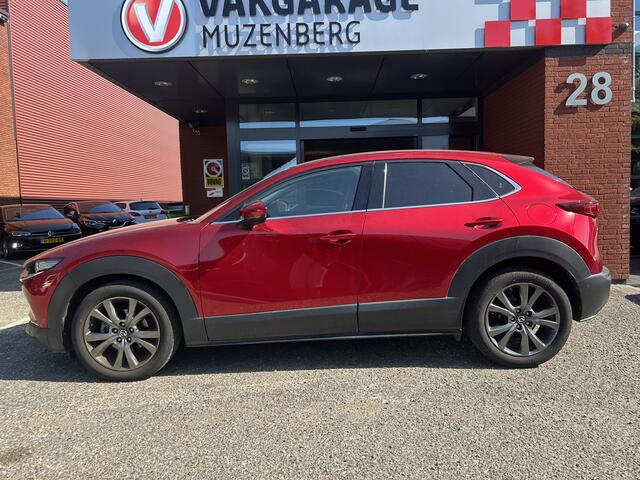 Mazda CX-30 2.0 e-SkyActiv-X M Hybrid Luxury 180 PK!! // NAVI // LEDER // SCHUIFKANTELDAK // TREKHAAK // CAMERA // MEMORY SEATS // BOSE AUDIO