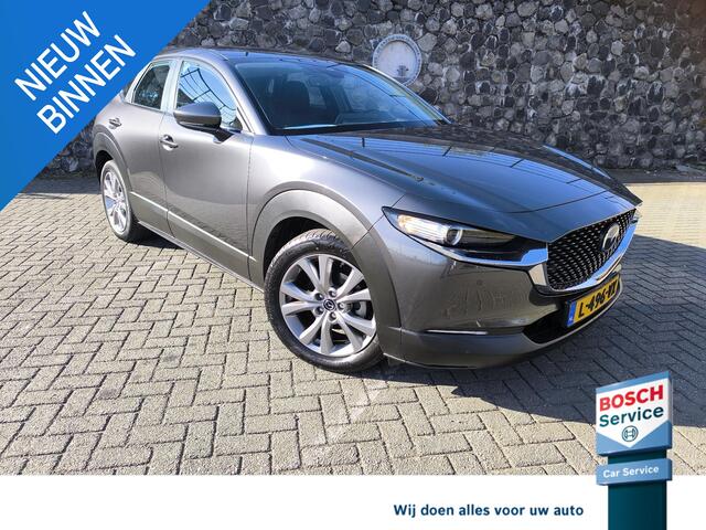 Mazda CX-30 2.0 e-SkyActiv-X M Hybrid Comfort Trekhaak, stoel en stuur verwarming, carplay, navi, climate en cruise control, head-up voorruit projectie, camera.