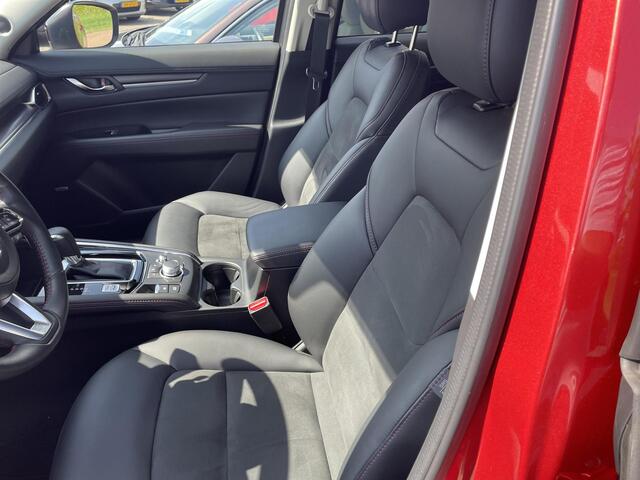 Mazda CX-5 2.0 SkyActiv-G 165 Sportive , Automaat, Trekhaak, Half Leder, 360 Camera, Adap. Cruise, HUD, Bose, Navi, Apple Carplay, Stoelverwarming, Stuurverwarming, LMV 19 Inch, Elektrische klep