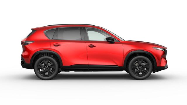 Mazda CX-5 Homura - Zwart lederen interieur | 19-inch lichtmetalen velgen, Black | Alarmsysteem | Automatisch dimmende binnenspiegel met randloos design