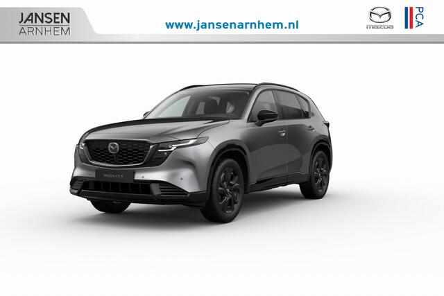Mazda CX-5 Homura - Tan lederen interieur | 19-inch lichtmetalen velgen, Black | Alarmsysteem | Automatisch dimmende binnenspiegel met randloos design