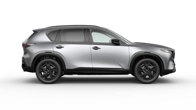 Mazda CX-5 Homura - Tan lederen interieur | 19-inch lichtmetalen velgen, Black | Alarmsysteem | Automatisch dimmende binnenspiegel met randloos design