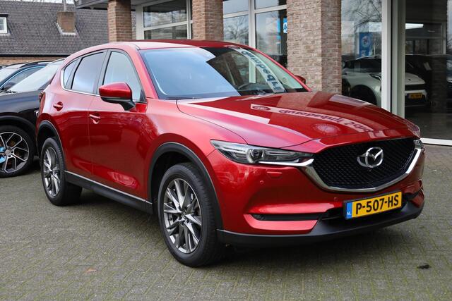 Mazda CX-5 2.5 SkyActiv-G 194 GT-M HUD CAMERA TREKHAAK-AFN. STUUR+STOELVERW. CARPLAY NAVI DAB CRUISE 2xPDC 19"LMV
