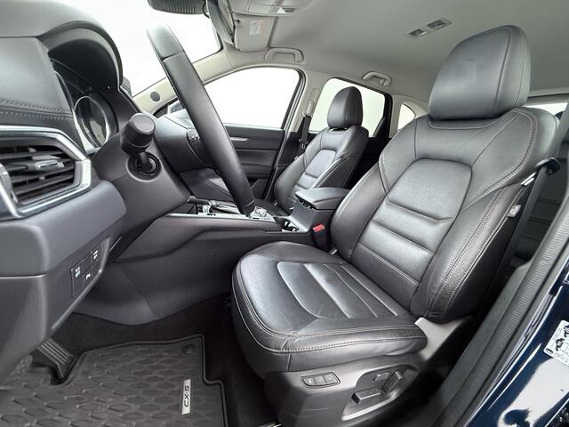 Mazda CX-5 2.0I AUT.6 165pk GT M Elektr.Stoel+Leer+Geheugen+Verwarmd Trekhaak Bose®-Audio Apple Carplay Android Auto Navi Camera Stoel+Stuurverwarming Pdc SkyActiv-G Sky Lease Dodehoek detector Cruise control Led Privacy Glas Bluetooth Lmv 19" Origineel Nederlandse,
