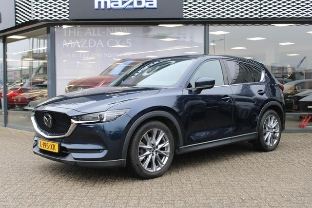 Mazda CX-5 2.0 SkyActiv-G 165 Signature , Automaat, Trekhaak, Sunroof, Leder, All Season, Adap.Cruise, Clima, Navi, 360 Camera, Stoel/Stuurverwarming, Bose, PDC, LKA, LMV 19 Inch, Apple Carplay/Android Auto
