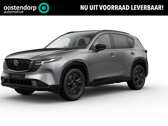 Mazda CX-5 2.5 E-SKYACTIV G 141 M HYBRID Homura | Voorraad auto leverbaar vanaf maart 2026 | Zwart lederen interieur |