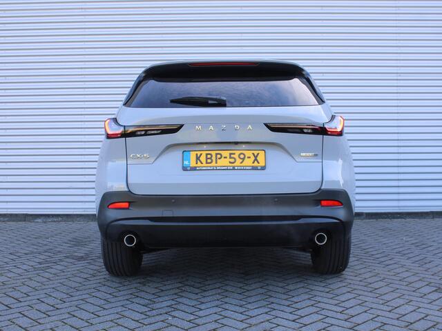 Mazda CX-5 2.5 E-SKYACTIV G 141 M HYBRID Exclusive-Line | Stuur-/stoelverwarming v+a | 360 Camera | HUD | Leer | Elek. stoelverstelling | Dodehoek detectie | LED |