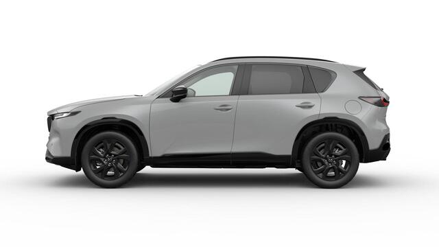 Mazda CX-5 Homura - Tan lederen interieur | 19-inch lichtmetalen velgen, Black | Alarmsysteem | Automatisch dimmende binnenspiegel met randloos design