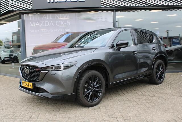 Mazda CX-5 2.0 e-SkyActiv-G M Hybrid 165 Homura , Automaat, Trekhaak, Leder, Bose, Adap.Cruise, 360 Camera, Clima, Stoel/Stuurverwarming, Stoelventilatie, Apple Carplay, Android Auto, LMV 19 Inch, PDC, LKA, BSM, HUD