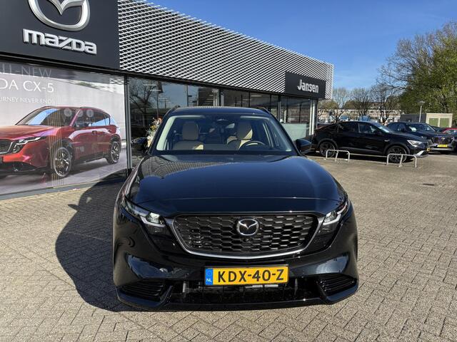 Mazda CX-5 2.5 E-SKYACTIV G 141 M HYBRID Homura , Demovoordeel ¤ 1.000-, Elek.Pano., Tan Leder, Adap.Cruise, Navi, Apple Carplay, 360 Camera, Bose, PDC, HUD, Stoelverwarming/ventilatie, 19" LMV